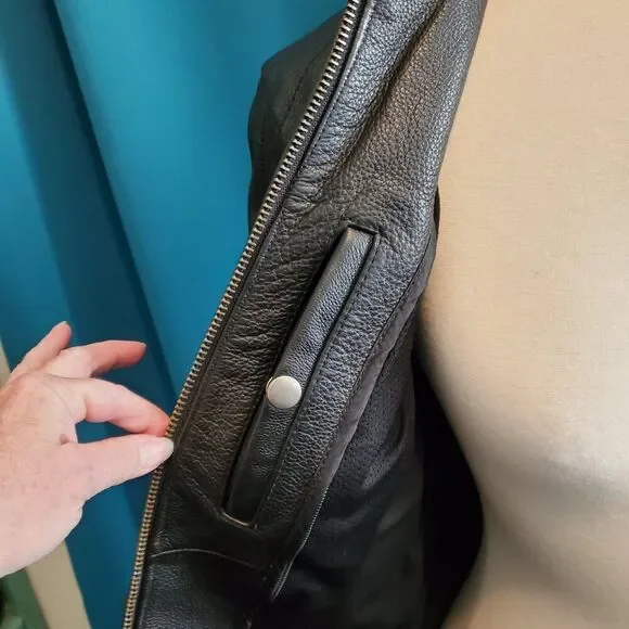 Heavy-duty Leather Jacket w/removable liner! Women's XS - Picture 4 of 9